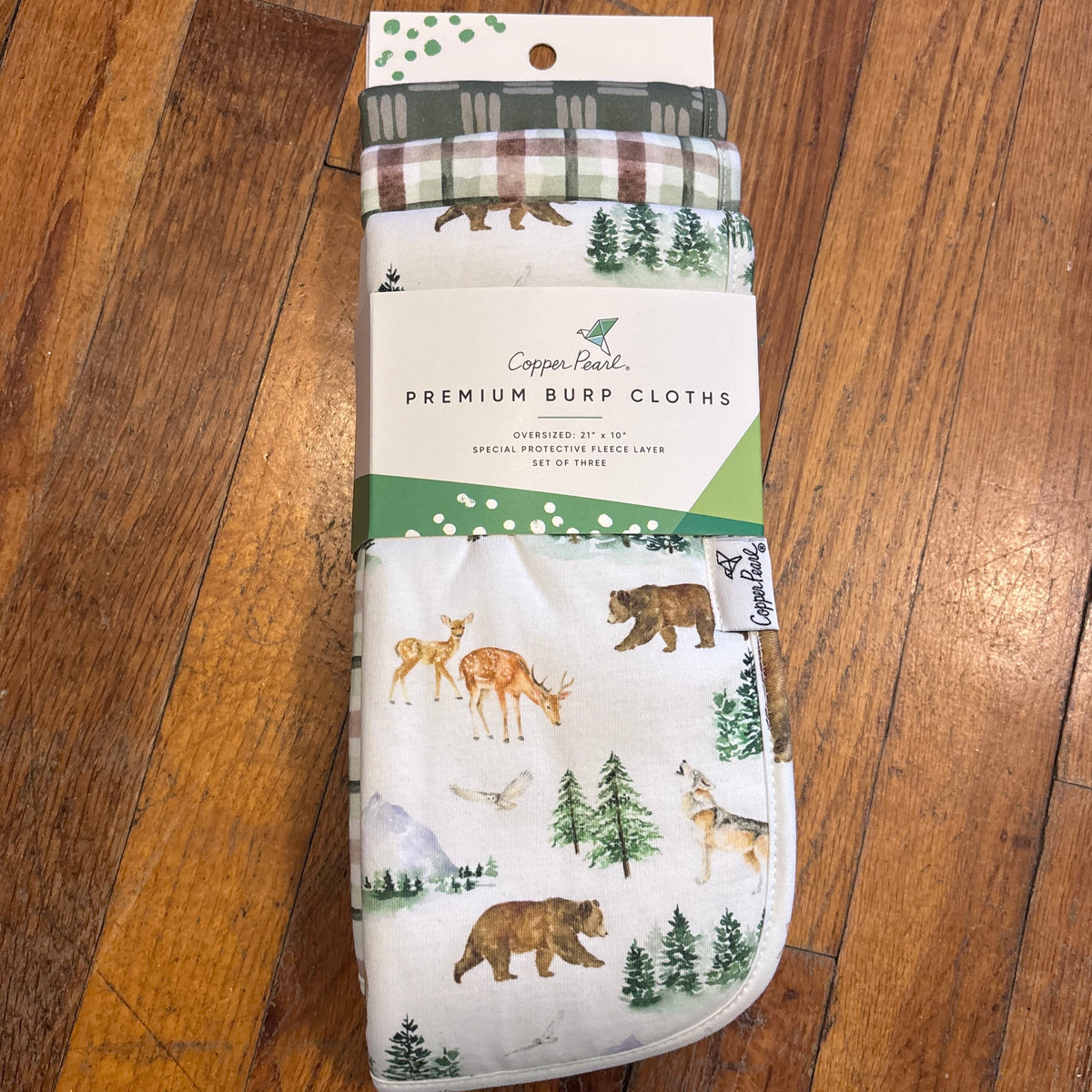 Copper Pearl Burp Cloths Set