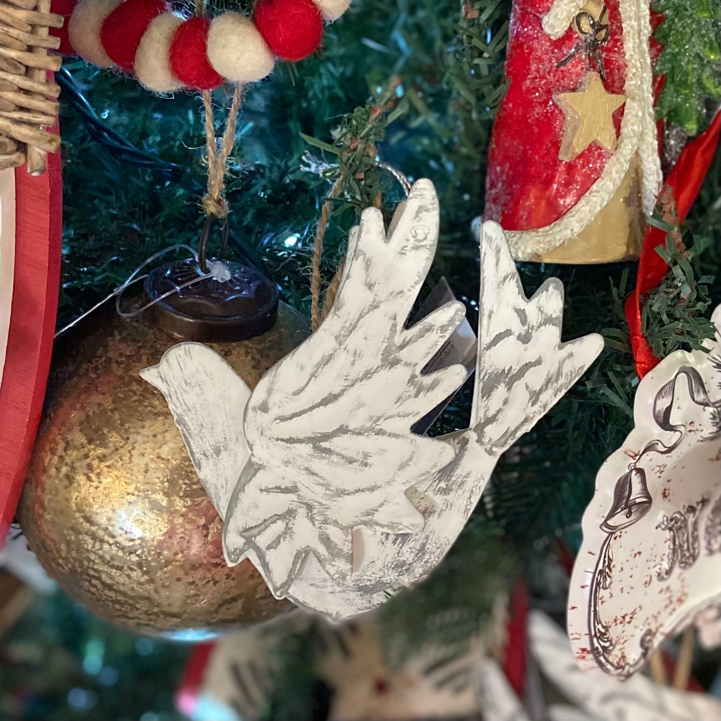 Dove Metal Ornament