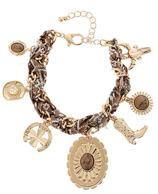 Western Charm Scarf Bracelet