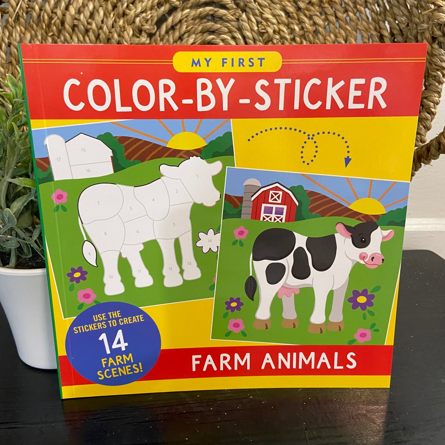 My First Color-By-Sticker Book- Farm Animals