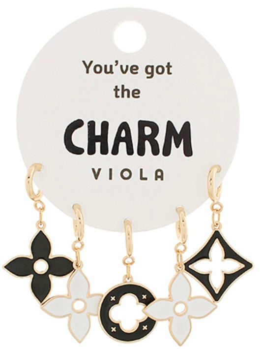 Quatrefoil Charm Set