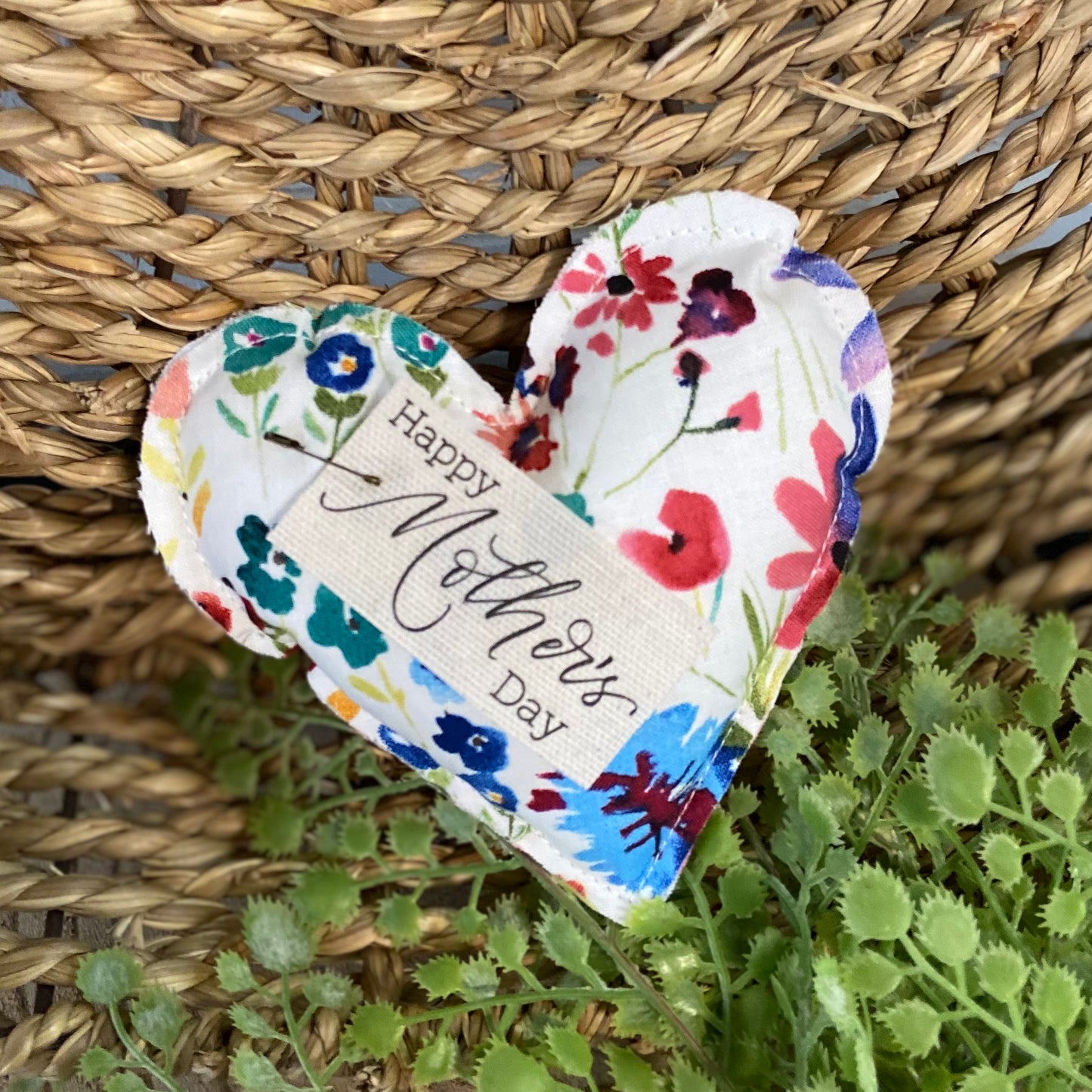 Mother's Day Fabric Heart