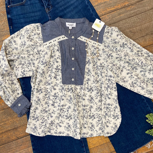 Floral Long Sleeve Blouse