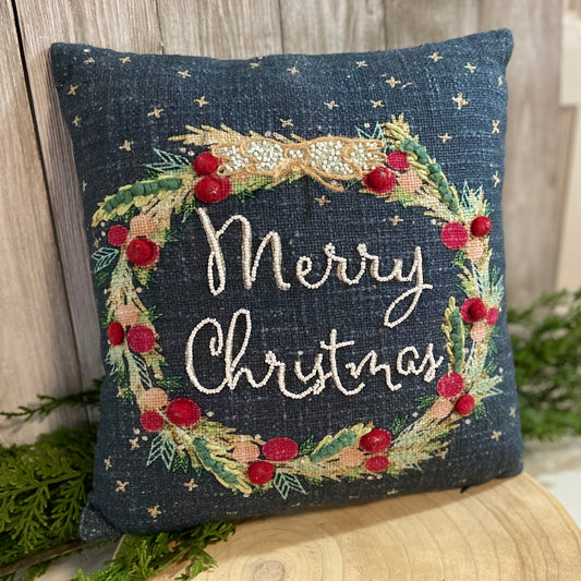 Square Wreath Pillow
