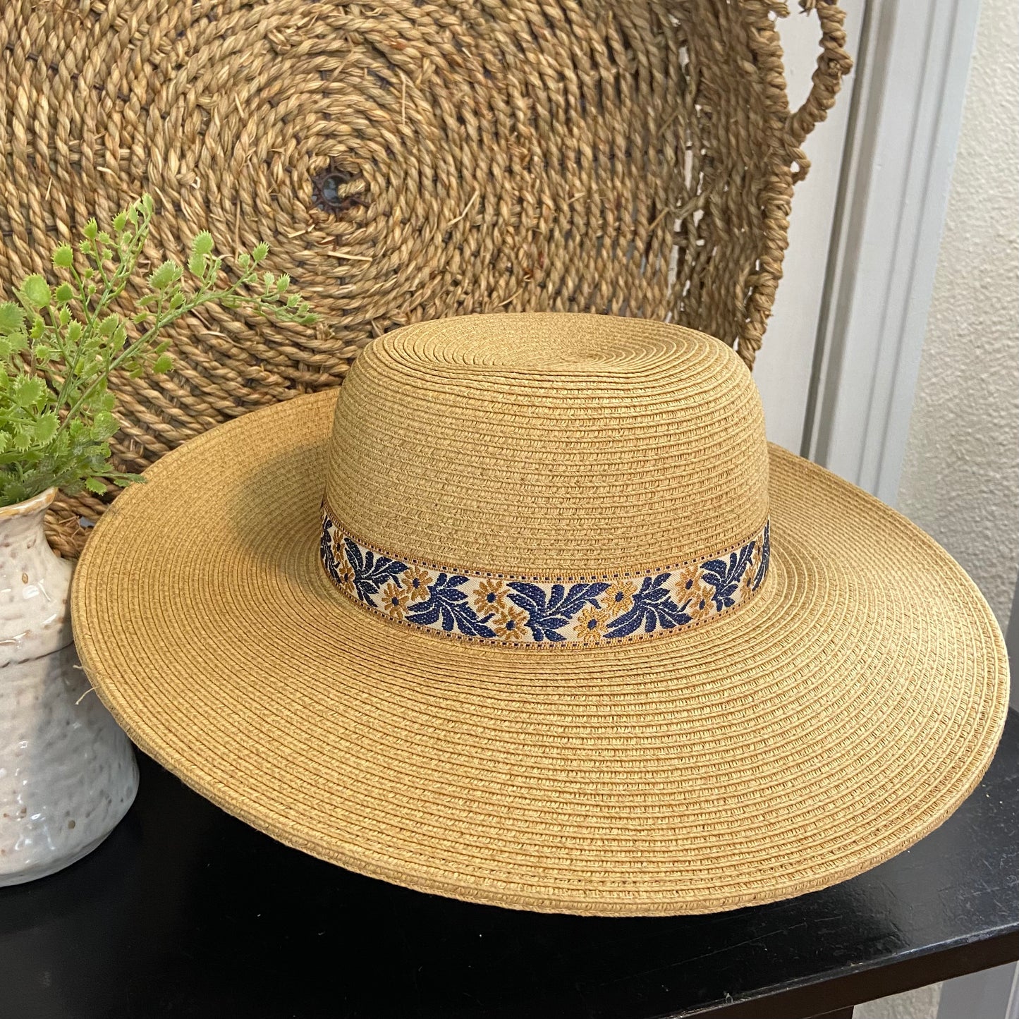 Sun Hat with Accent Rim