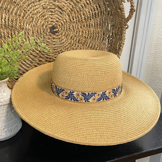 Sun Hat with Accent Rim