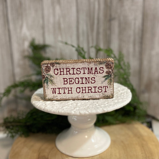 Begins With Christ Block