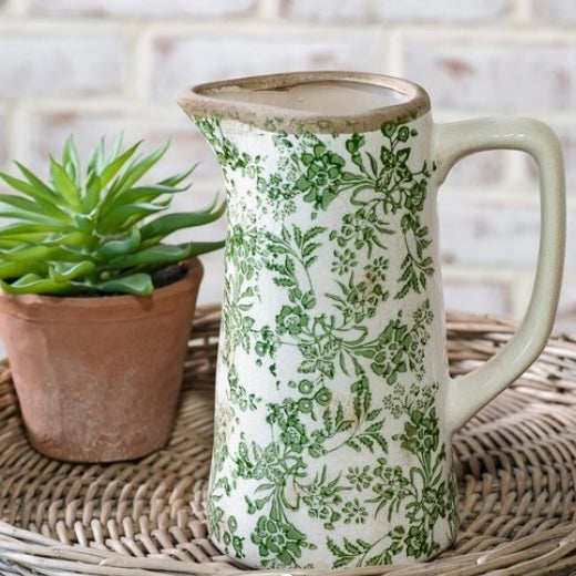 Verte Heirloom Pitcher Vase