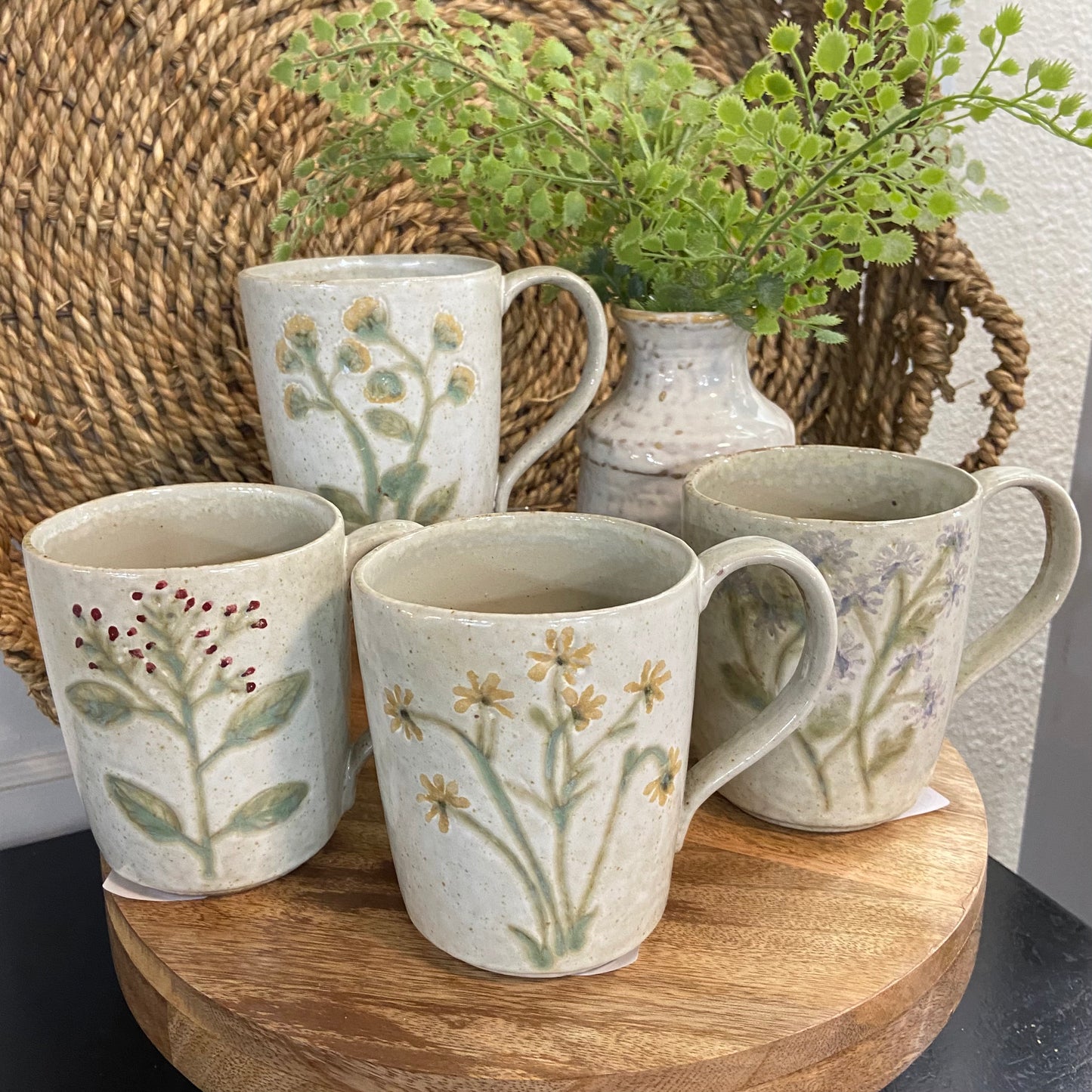 Stoneware Botanical Mug