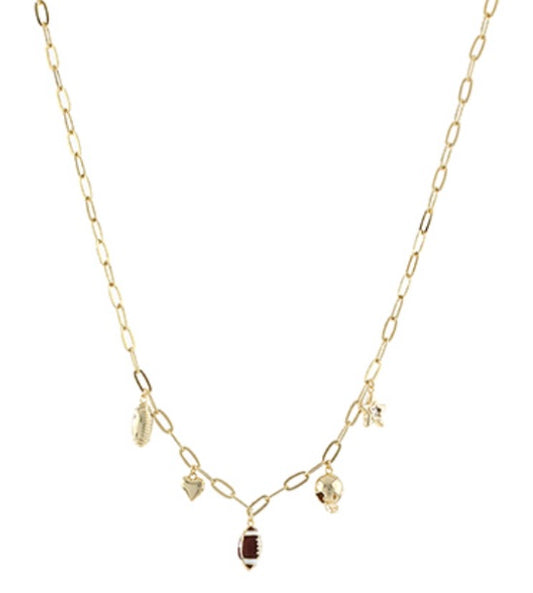 Football Charm Necklace
