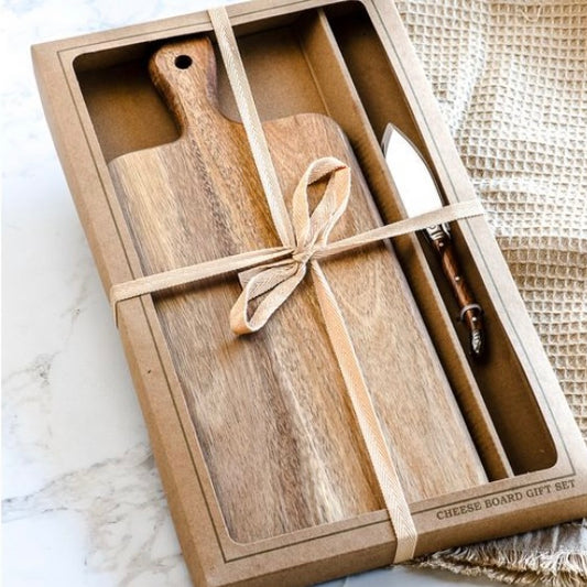 Acacia Cheese Board Set