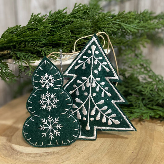 Stitched Tree Ornament