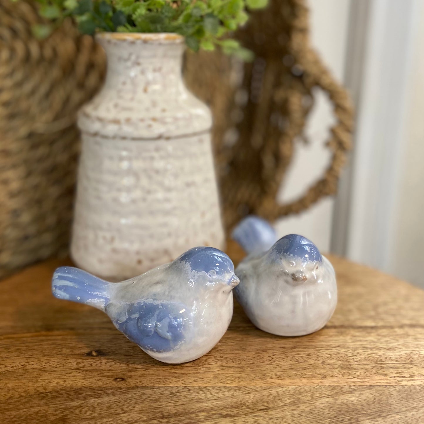 Blue Ceramic Bird