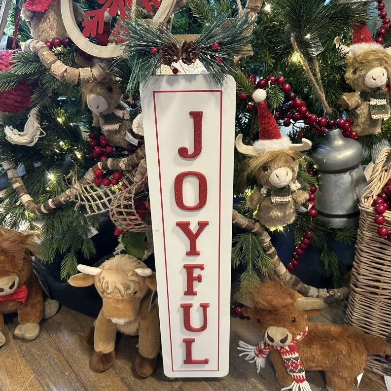 Red and White Wall Sign