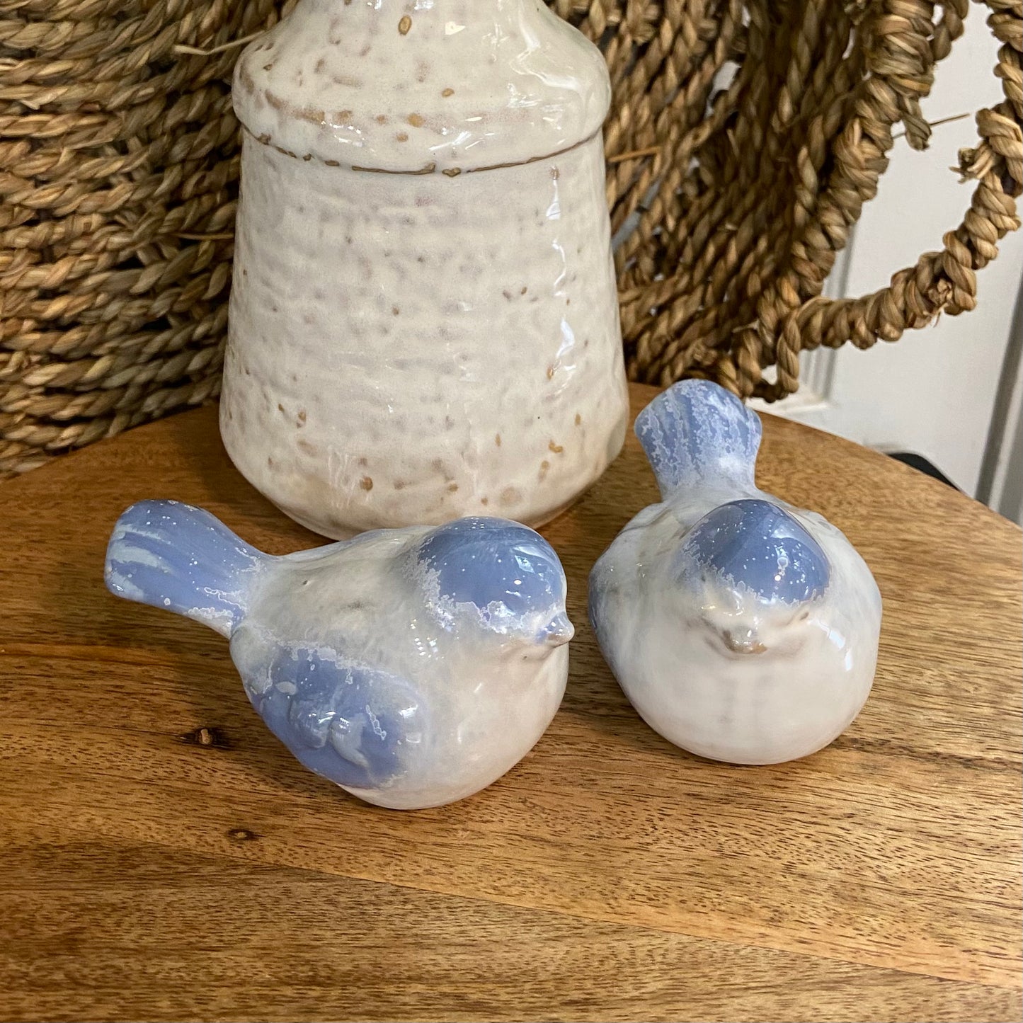 Blue Ceramic Bird