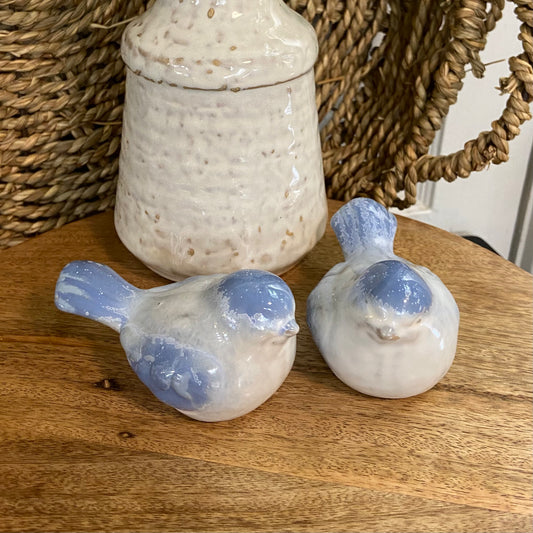 Blue Ceramic Bird