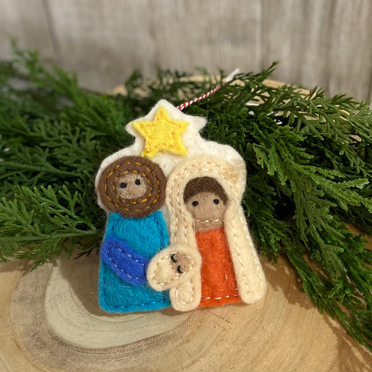 Nativity Wool Ornament