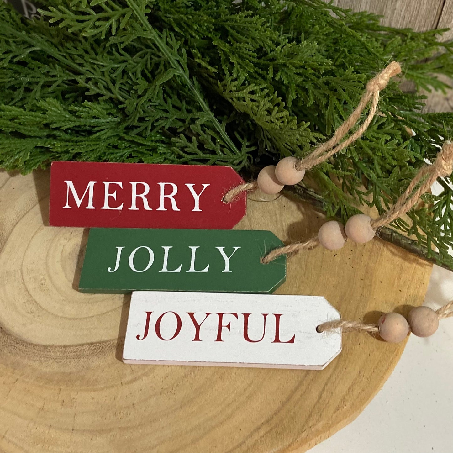 Wood Gift Tag Ornament