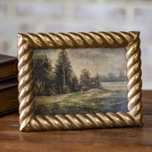 5 × 7-Inch Gold Twist Picture Frame