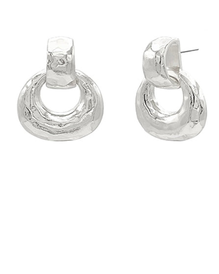Hammered Knocker Earrings