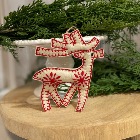 Deer Felt Ornament