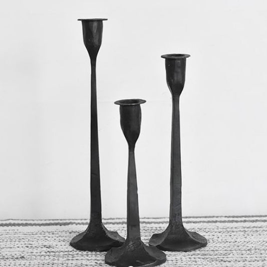 Black Iron Candle Holders