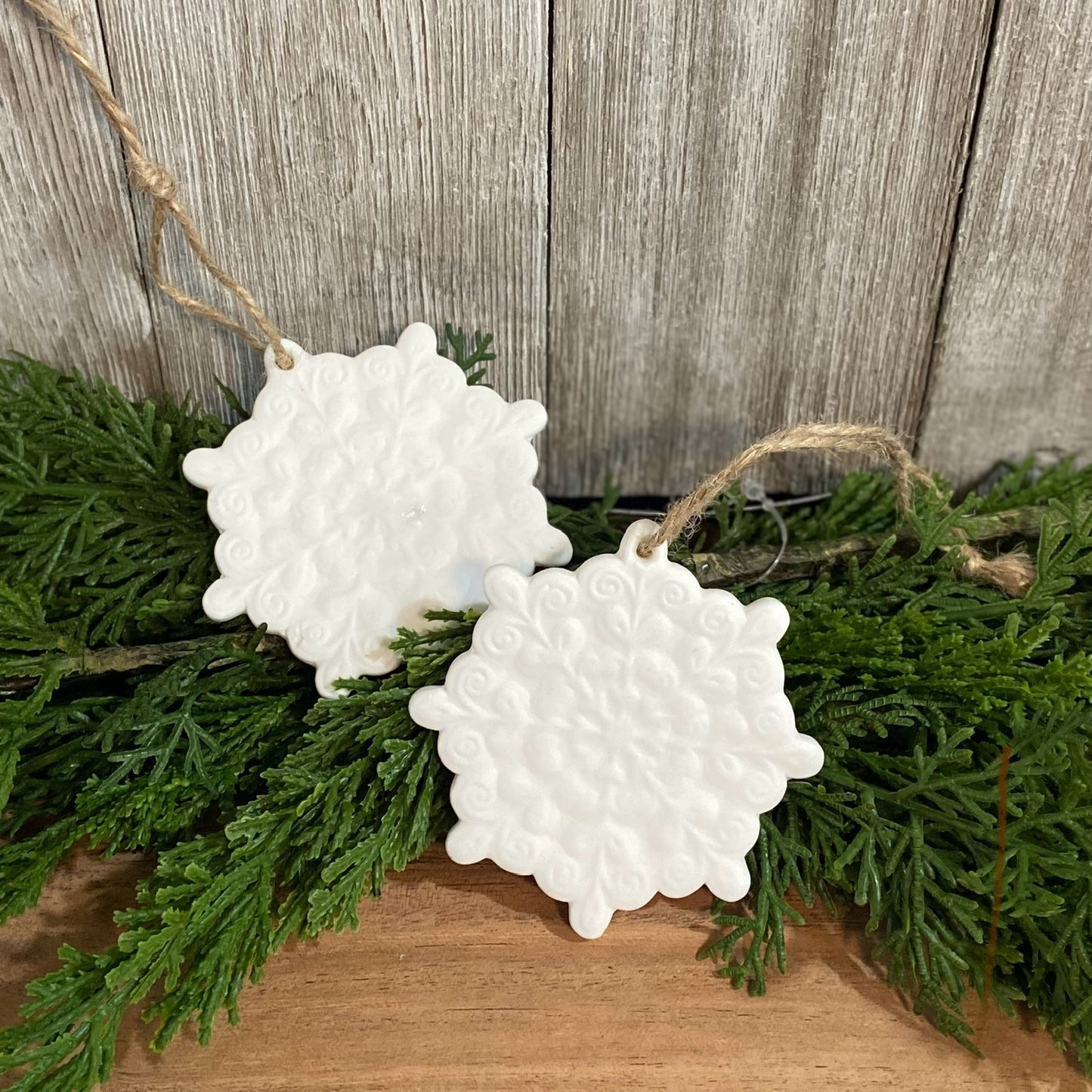 Cream Snowflake Ornament