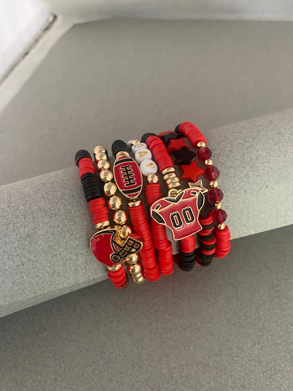 Set of 7 Gameday Bracelets