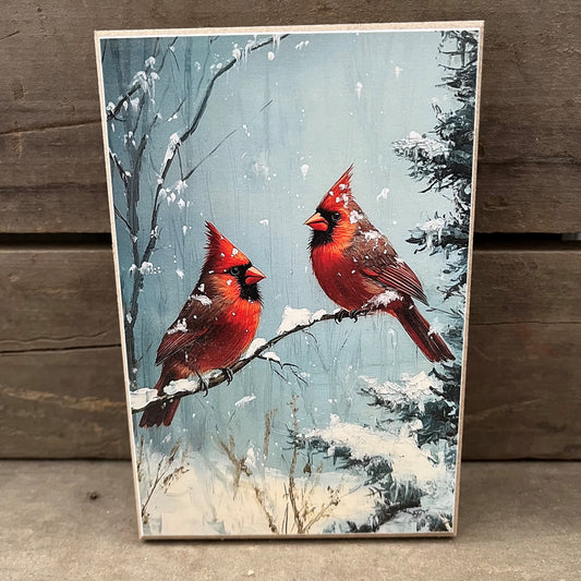 Two Cardinals Block