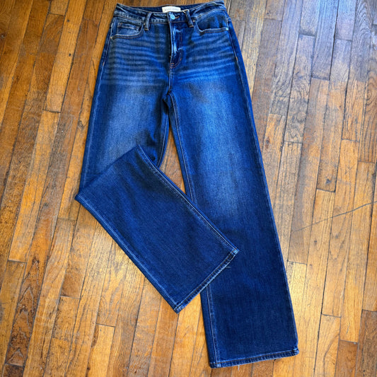 Risen High Rise Straight Denim