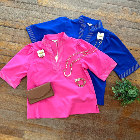 Solid Top Stitch Detail