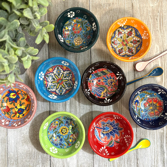 Mini Hand Painted Garden Bowl 3"