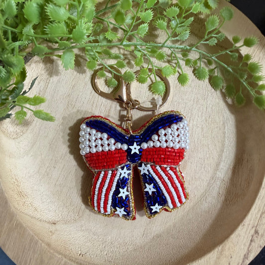 USA Bow Keychain