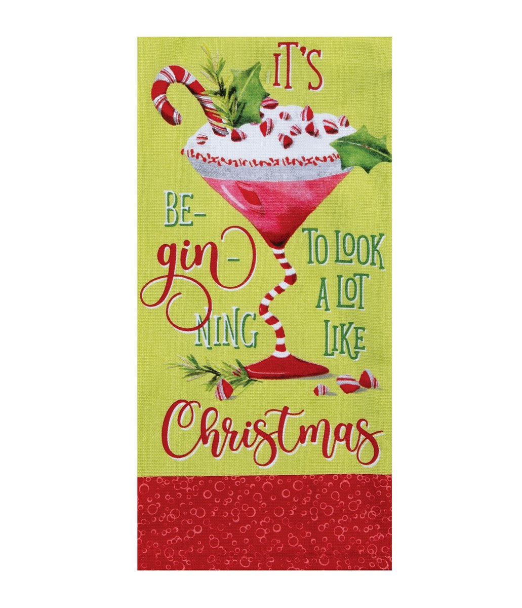 Holiday Cheers Candy Cane Towel