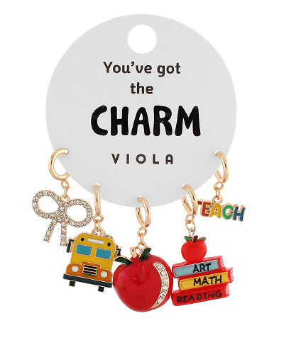 School Charm Set