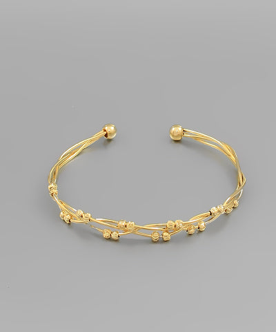 Brass Crossover Cuff