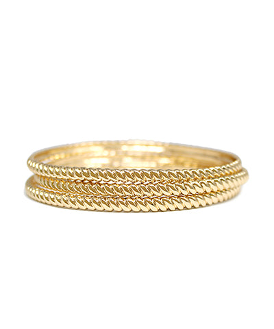 Three Row Texture Bracelet