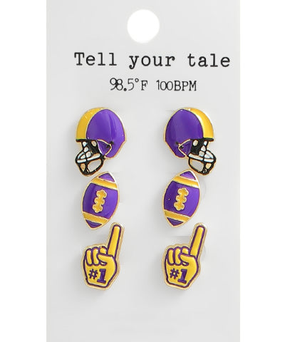 Game Day Football Earrings