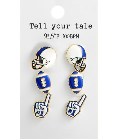 Game Day Football Earrings