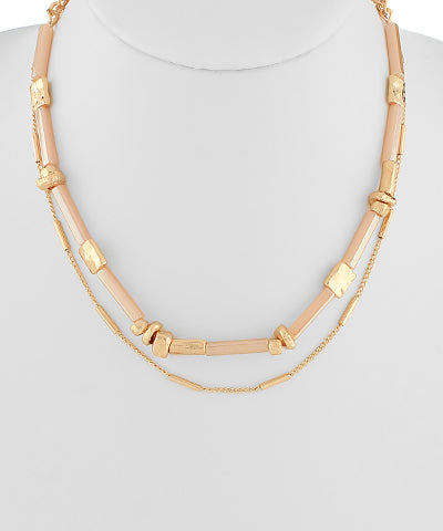 Hammer Square Choker Necklace