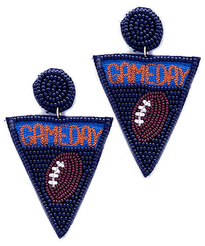 Game Day Football Earrings