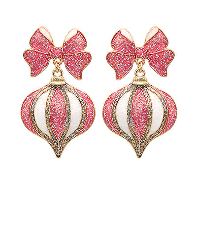 Bow and Ornament Earrings