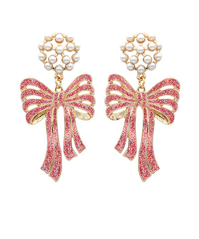 Christmas Bow Earrings