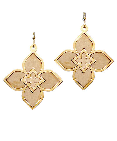 Double Clover Drop Earrings