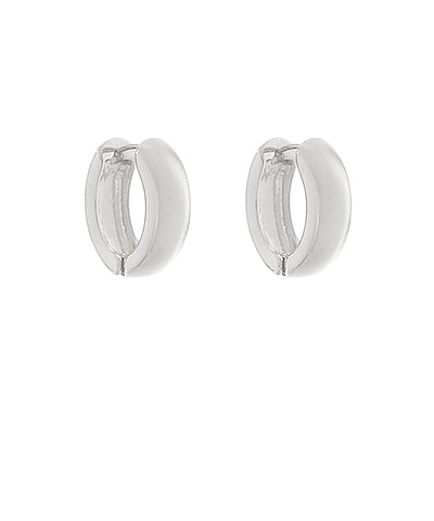Oval Huggie Hoops