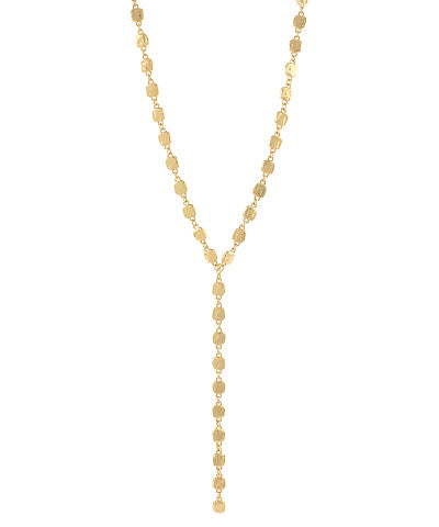 Hammer Disc Long Necklace