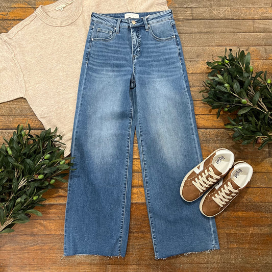 Risen High Rise Crop Jeans