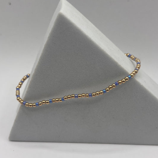 enewton Hope Sincerity 2mm Bead Bracelet- Bright Blue