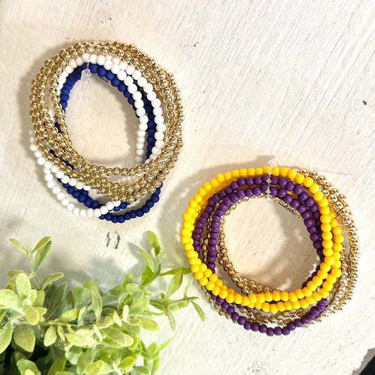Game Day Beaded Bracelet