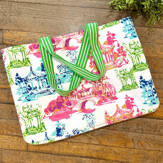 Maya Tote – White Multi